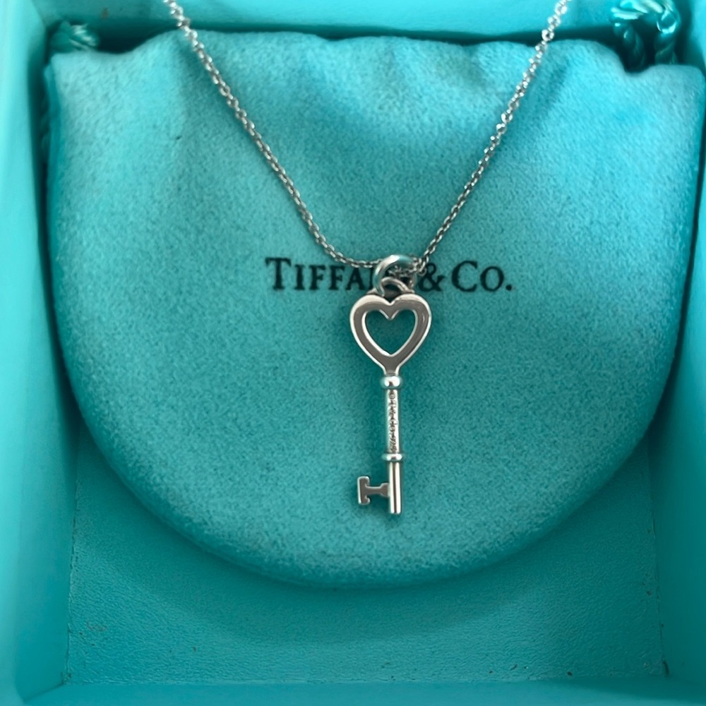 Tiffany & Co Heart Key Necklace